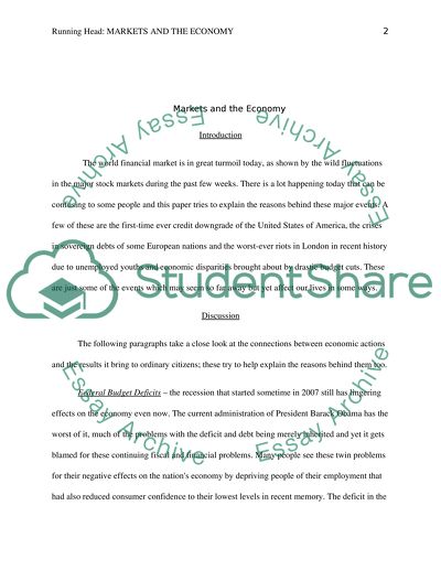 Markets and the Economy