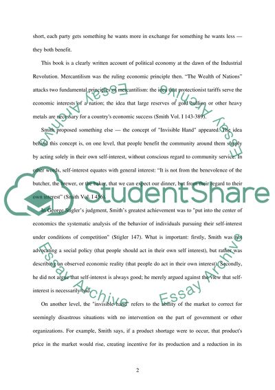 Adam Smith & John Maynard Keynes