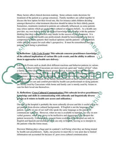 Reflectionson culture diversity