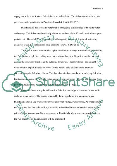 The Israeli-Palestinian War Issues