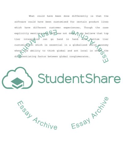 The Deployment of Enterprise-wide CRM in HP