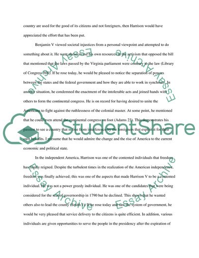 Viewpoints of Benjamin Harrison