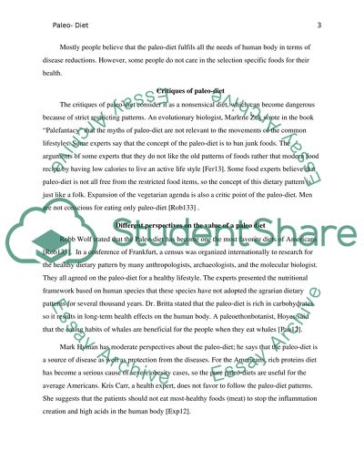 Paleo-Diet Research Project