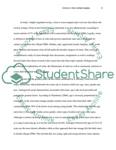 Crime, Criminalists, Criminal Theories in the United States