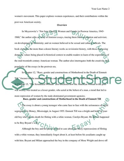 Women and Gender in Postwar America