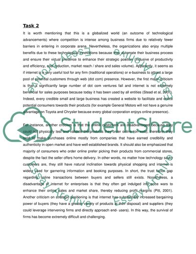 Prospective on corporate strategy