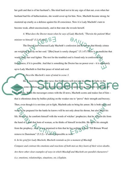 Lady Macbeths Guilty Conscience in Act 5