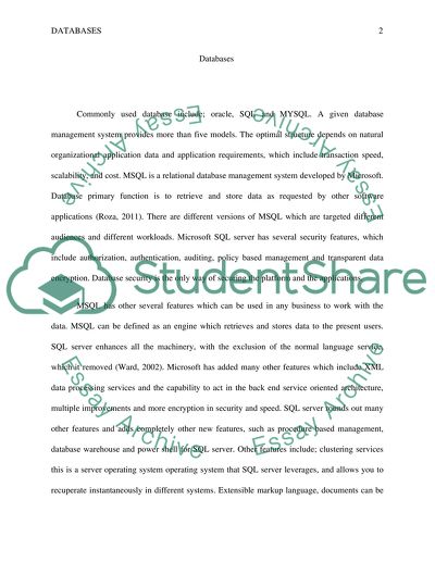 Project 3: Databases