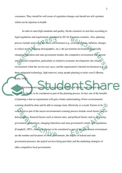 Planning functions of management