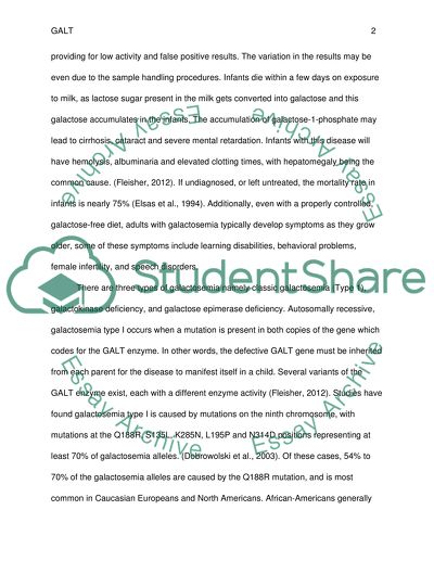 Review of the N314D Point Mutation on the GALT Gene and its Relationship to Galactosemia Type I