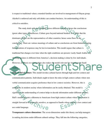 Question about culture