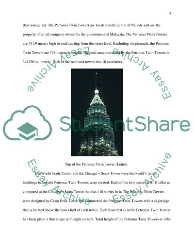 The Petronas Twin Towers