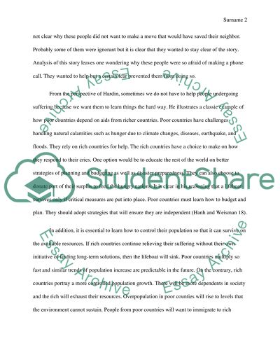 The Responsibility to Relieve the Suffering