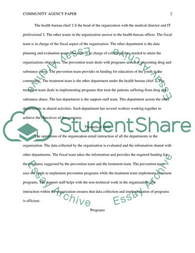 Substance abuse prevention and treatment agency