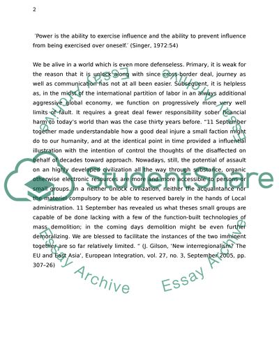 Does the Balance of Power Provide International Order