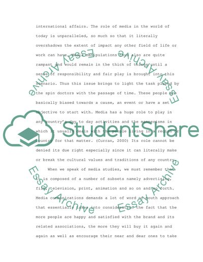 Media Studies as an Important Academic Discipline