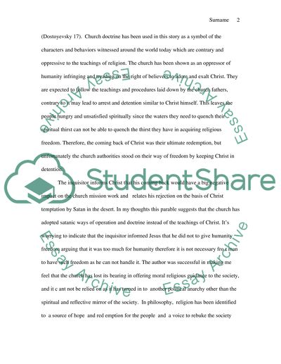 Response on The Grand Inquisitor