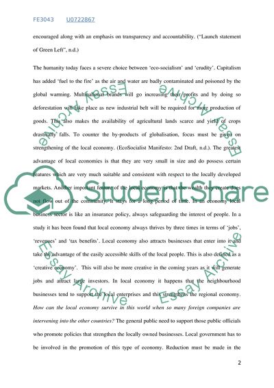 Is a Green-Left Vision of a Localised Economy Without TNCs Achievable