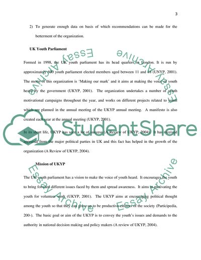 The Effectiveness of UK Youth Parliament and the Areas of Improvement