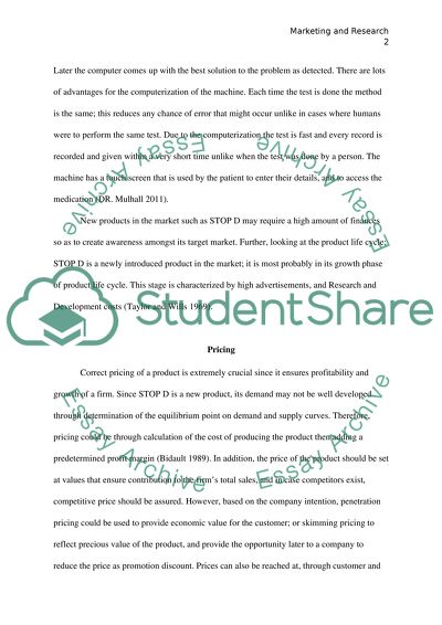 Marketing and research