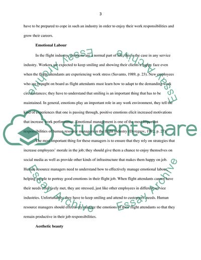 Effective People Management in the Flight Industry