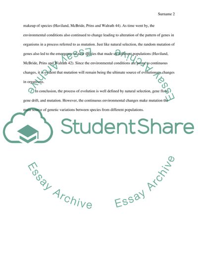 The Four Forces of Evolution