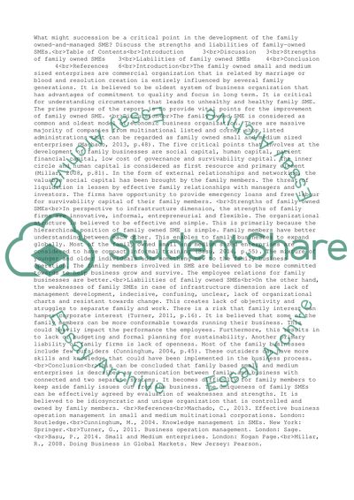 What Might Succession Be A Critical Point in the Development of the Family Owned-And-Managed SME