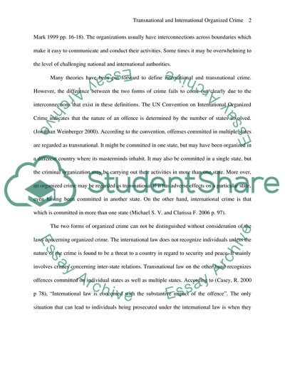 Is it possible to distinguish between transnational and international organised crime