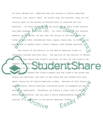 The Warrior in the Native American Tribe