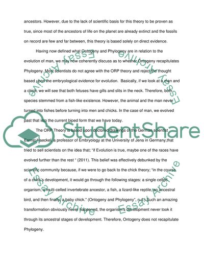 Does Ontogeny Recapitulate Phylogeny