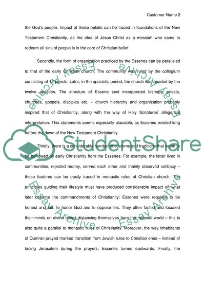 Essenes and Christianity