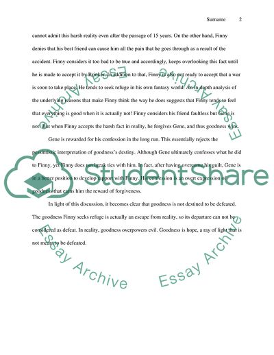 Goodness Is Destined to Be Defeated