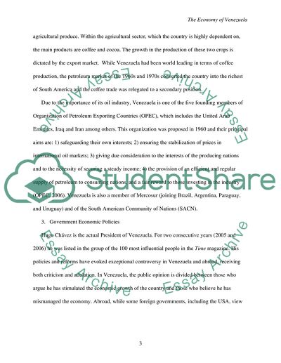 Economy of Venezuela