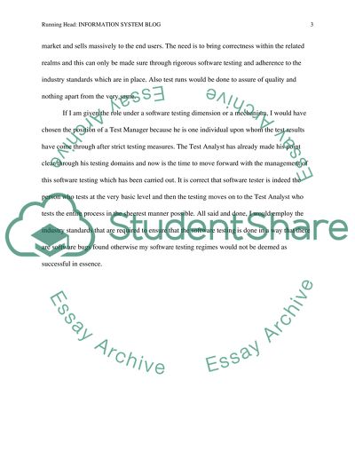 Information system Blog