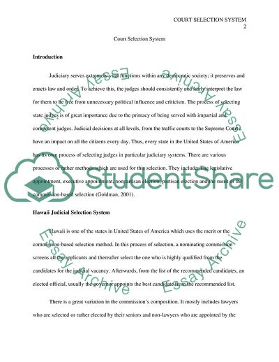 Court Selection System