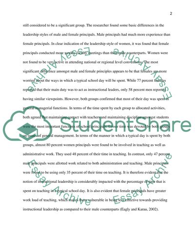 Dissertation leadership style