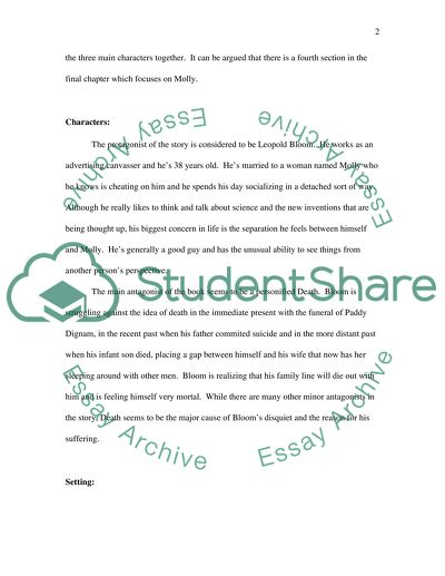 4 page paper on James Joyces Ulysses