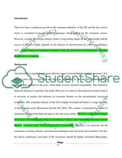 The Restaurant Industries of the United Kingdom
