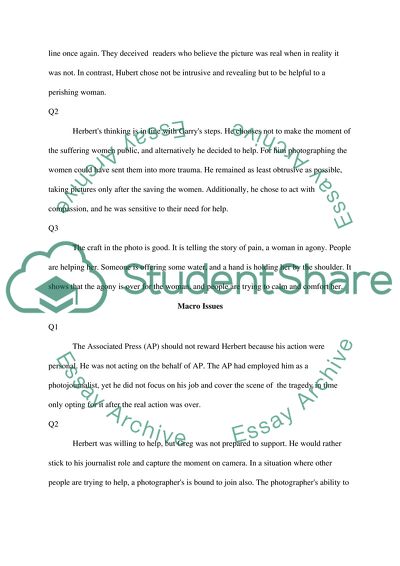 Ethical Line in Journalism