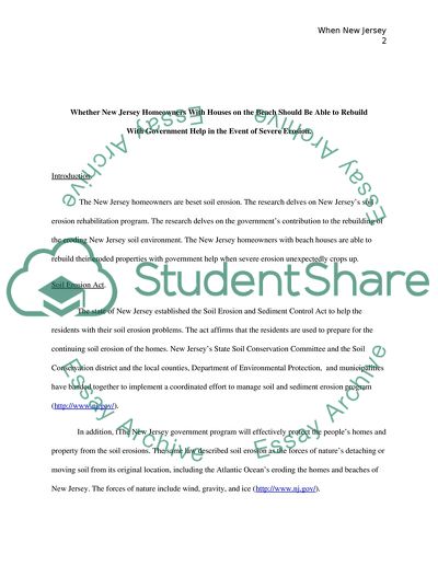 New Jersey Homeowners Force Majeure - Soil Erosion