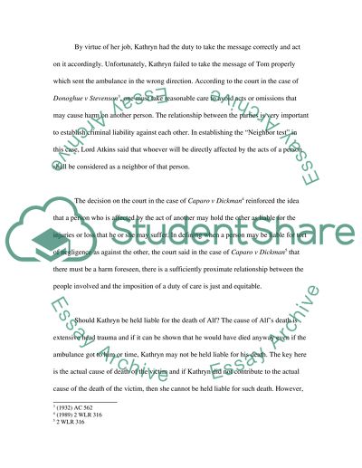 Criminal Liabilities