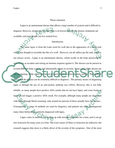 Clinical Manifestations, Causes and Treatments for Lupus