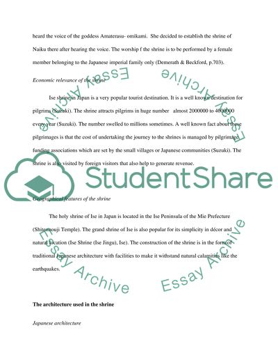 Ise Shrine: Architecture Plan and Wood Connection