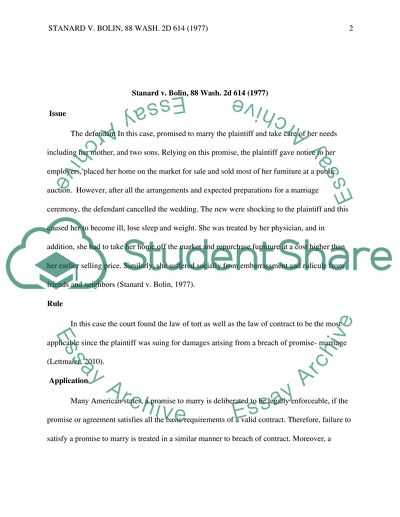 Stanard v. Bolin, 88 Wash. 2d 614 (1977)