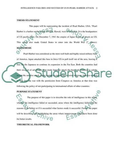 Intelligence Failures and Success of Pearl Harbor Attack