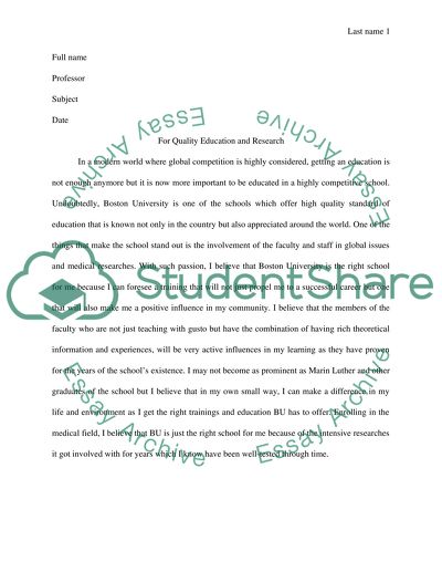 For Quality Education and Research