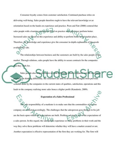 Need of a Salesperson to Push Products