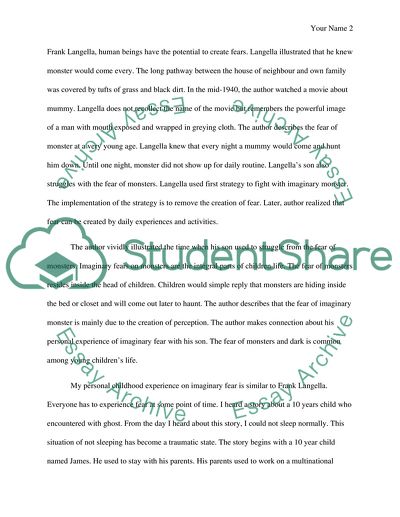 Facing your monsters