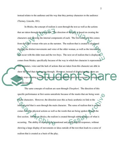 Medea and Choephori: Comparative Analysis