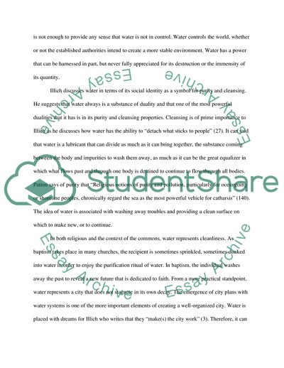 Water is the Foundation of Life